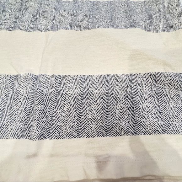 Old Navy Blue and White Striped Short Sleeve Tee - Picture 2 of 5